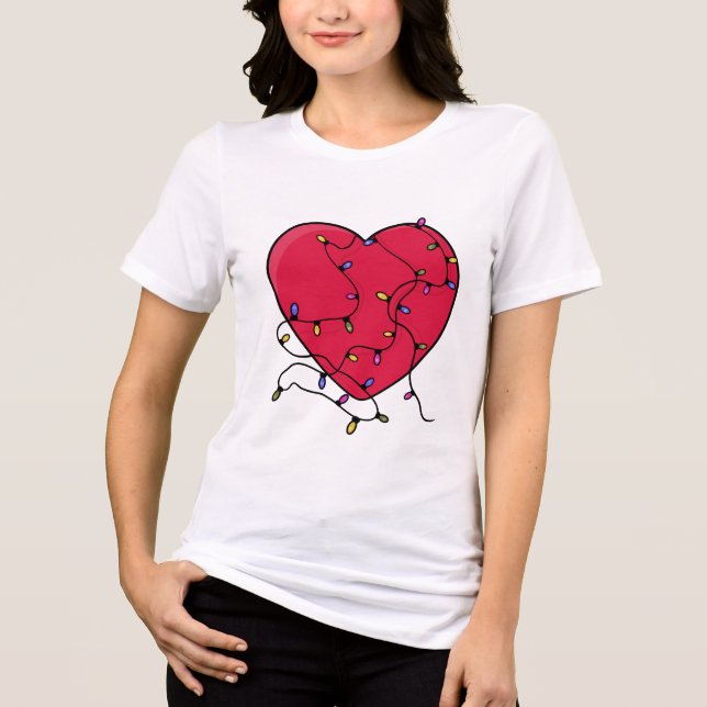 T-shirt En Tri-matière Coeur éclairé (Recto)