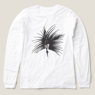 T-shirt En Tri-matière Coiffure Tribale Abstraite Noir Blanc Art Tatouage