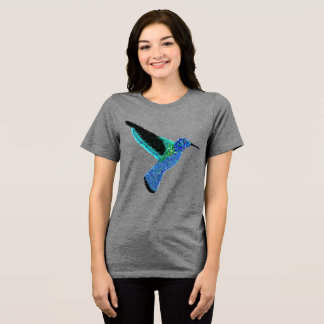 T-shirt En Tri-matière Colibri bleu parties scintillant moderne