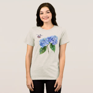 T-shirt En Tri-matière Colibri et Hydrangea