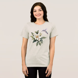 T-shirt En Tri-matière Colibri et Jasmin