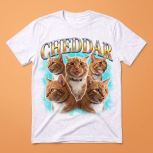 T-shirt En Tri-matière Collage de photos de Mewbop Retro Pet éclairé