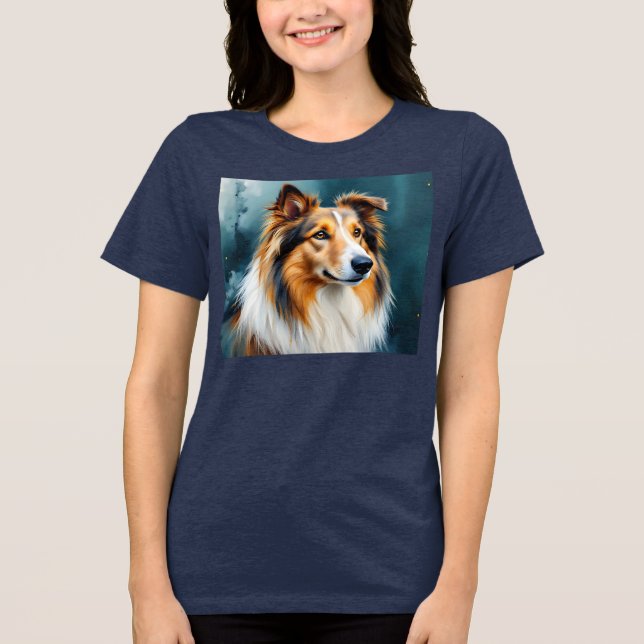 T-shirt En Tri-matière Collie Portrait (Recto)