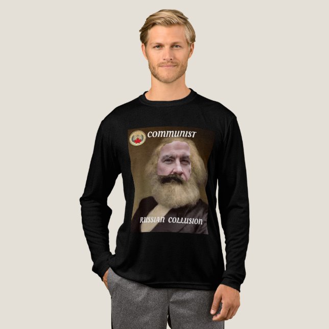 T-SHIRT  EN TRI-MATIÈRE COLLUSION RUSSE (Recto complet)