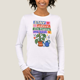 T-shirt En Tri-matière Colorful Plant Lover Indoor Gardening Tee