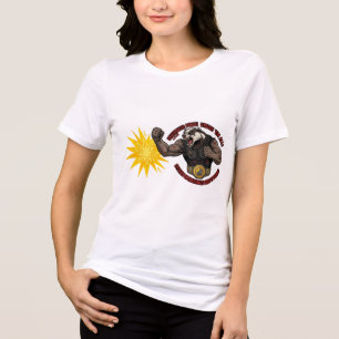 T-shirt En Tri-matière Combat Non Autorisé Badger Cybernétique Graphique