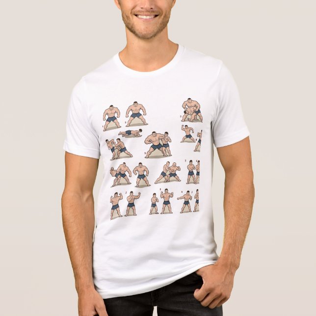 T-shirt En Tri-matière Combattre un homme fort (Recto)