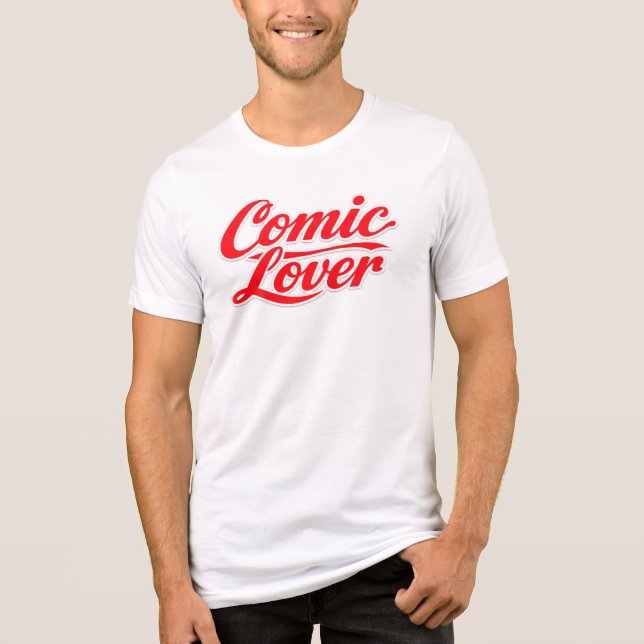 T-shirt En Tri-matière Comic Book Lover Bold Design 4 (Recto)