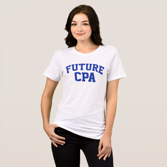 T-shirt En Tri-matière Comptable futur CPA (Recto plein)