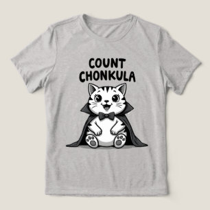 T-shirt En Tri-matière Comte Chonkula Drôle de Chat Vampire