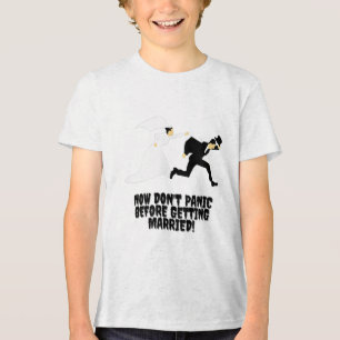 T-shirt En Tri-matière Conception amusante _ La mariée poursuit sa mariée