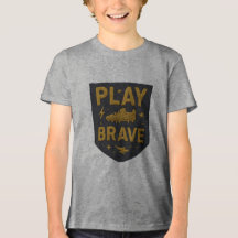 Conception brodée de football Play Brave