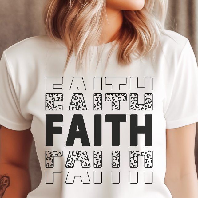T-shirt En Tri-matière Conception chrétienne audacieuse de la foi (Créateur téléchargé)