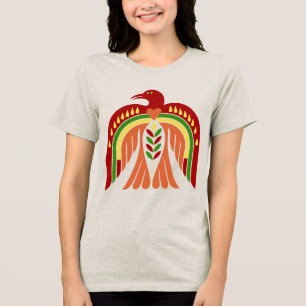 T-shirt En Tri-matière Conception d'art populaire rétro Phoenix