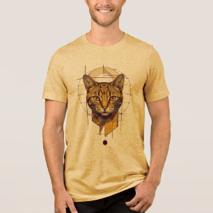 T-shirt En Tri-matière Conception de chat