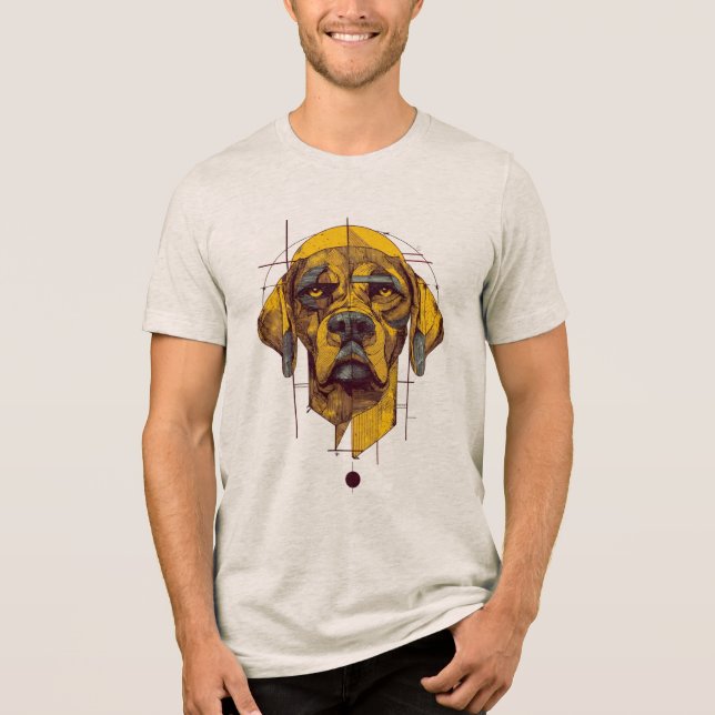 T-shirt En Tri-matière Conception de Chien (Recto)