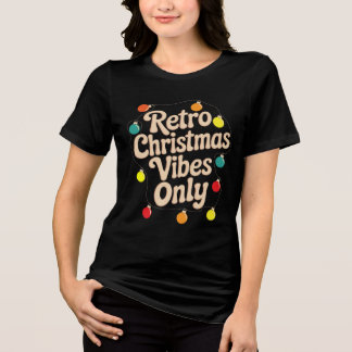 T-shirt En Tri-matière Conception de citation de Noël vintage – Vacances 
