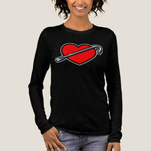 T-shirt En Tri-matière Conception de cœur farouche de briseur de cœur d'a