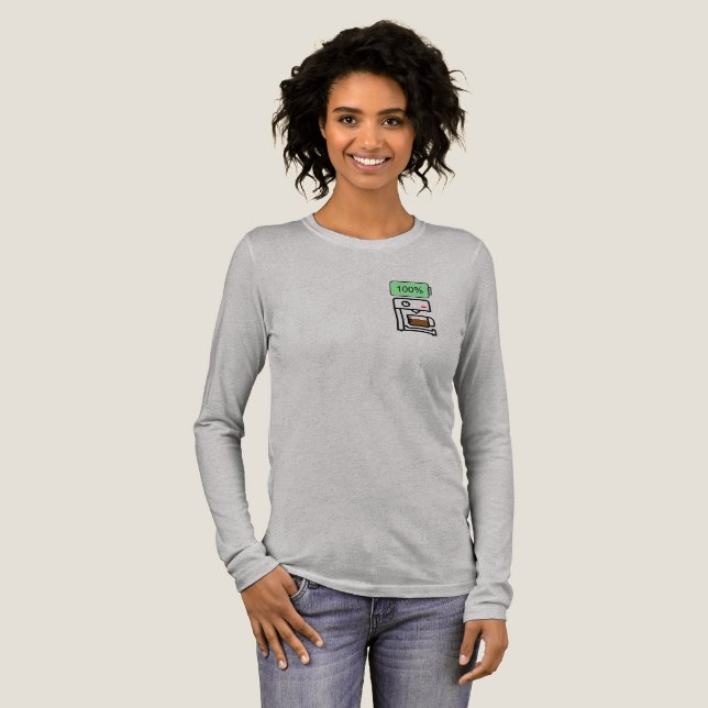 T-shirt En Tri-matière Conception de dépendance au café (Recto complet)