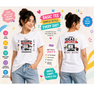 T-shirt En Tri-matière Conception de designer drôle Café de graphiste
