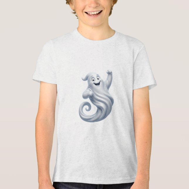 T-shirt En Tri-matière Conception de fête d'Halloween de fantôme dansant  (Recto)