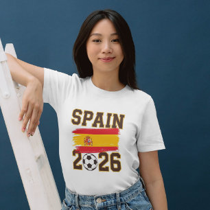 T-shirt En Tri-matière Conception de football Espagne 2026