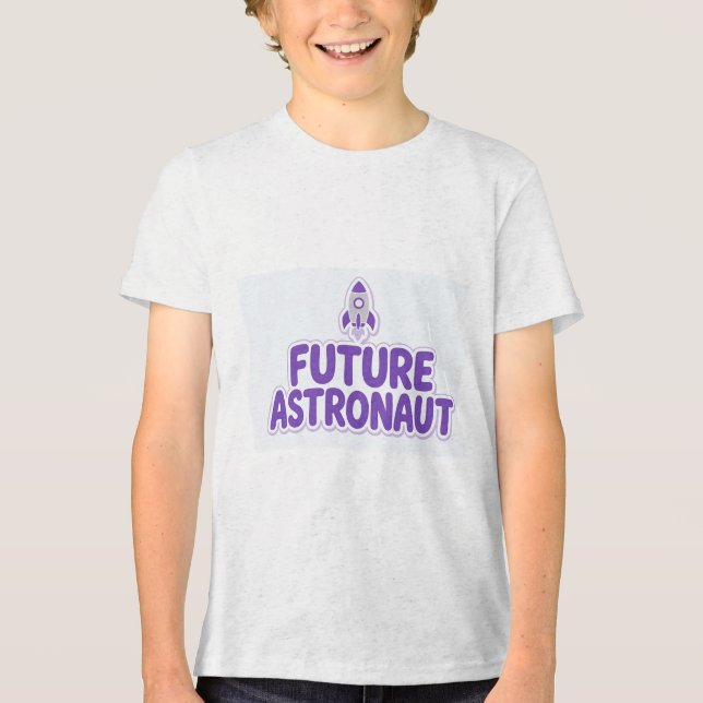 T-shirt En Tri-matière Conception de fusée spatiale mignonne pour futur a (Recto)