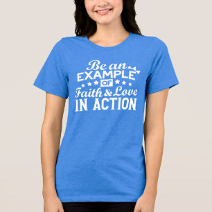 T-shirt En Tri-matière Conception de la motivation chrétienne - Foi, Amou