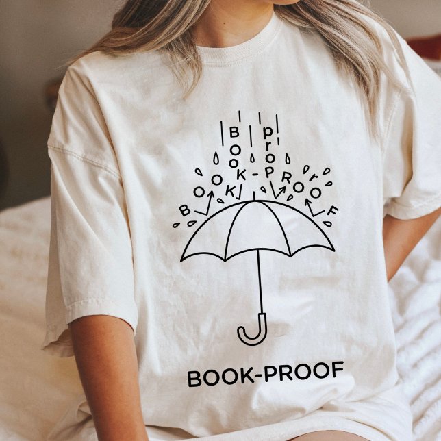 T-shirt En Tri-matière Conception de lecture de parapluie de preuve de li (Créateur téléchargé)
