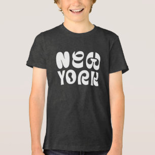 T-shirt En Tri-matière conception de logo chic de New York