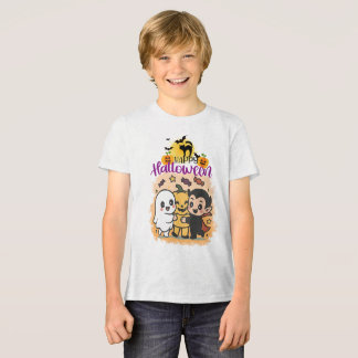T-shirt En Tri-matière Conception de maison hantée au coucher de soleil v
