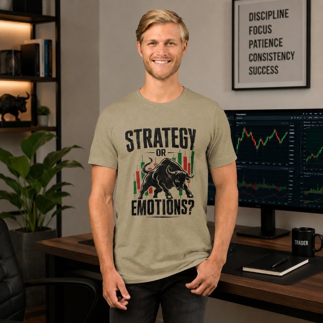 T-shirt En Tri-matière Conception de mentalité de trading haussier ou émo (Image shown for illustration purposes only.)