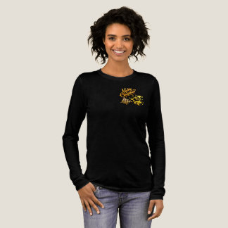 T-shirt En Tri-matière Conception de Noël Père Noël doré et arbre