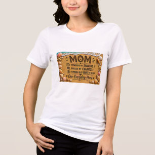 T-shirt En Tri-matière Conception de plage de maman drôle – Alimenté par 