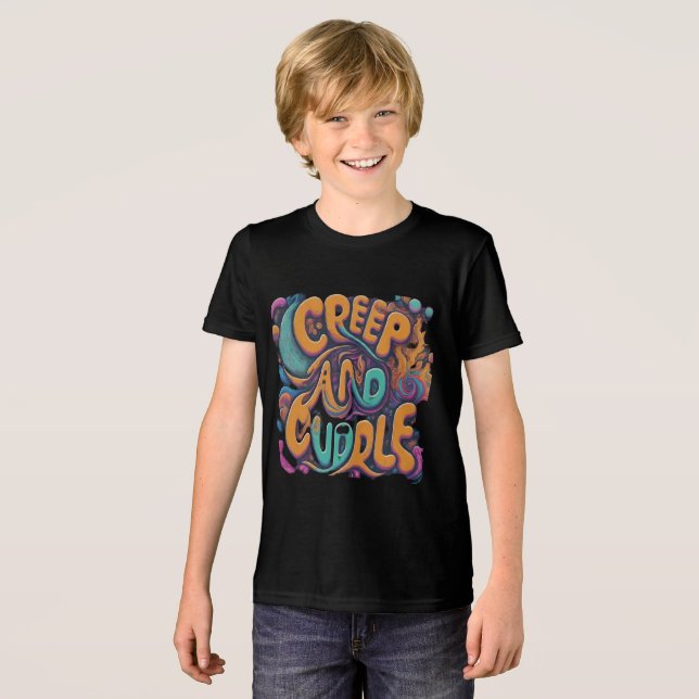 T-shirt En Tri-matière Conception de rampe et de câlins (Recto plein)