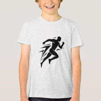 T-shirt En Tri-matière Conception de sport athlétique silhouette de coure