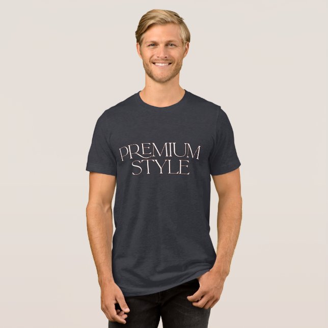 T-shirt En Tri-matière Conception de style "Premium" décontractée pour ho (Recto plein)