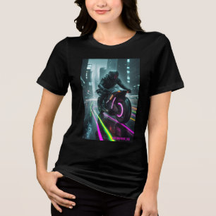 T-shirt En Tri-matière Conception d'esthétique Cyberpunk / Rétro