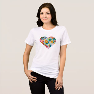 T-shirt En Tri-matière Conception d'été colorée – Éléments de Citrus Bril