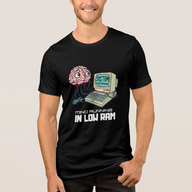 T-shirt En Tri-matière Conception drôle de suranalyse du système (Recto)