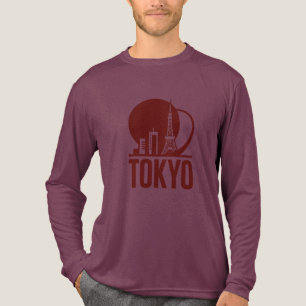 T-shirt En Tri-matière Conception du cercle Skyline de Tokyo