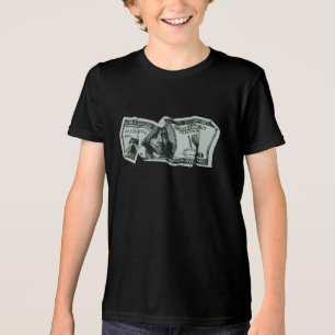 T-shirt En Tri-matière Conception moderne d'un billet de 100 $ froissé
