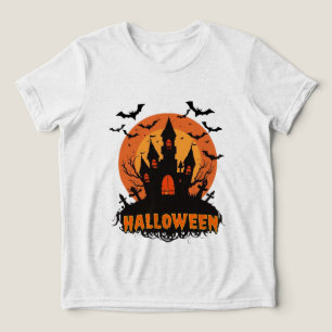 T-shirt En Tri-matière Conception nocturne éffrayante d'Halloween