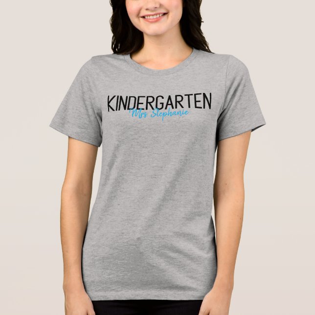 T-shirt En Tri-matière Conception personnalisée du nom de l'enseignant de (Recto)