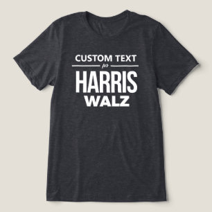 T-shirt En Tri-matière Conception personnalisée pour Harris Walz