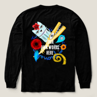 T-shirt En Tri-matière Conception superposée adorable personnalisable par