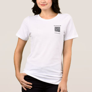 T-shirt En Tri-matière Concevez votre propre entreprise de code QR et de 