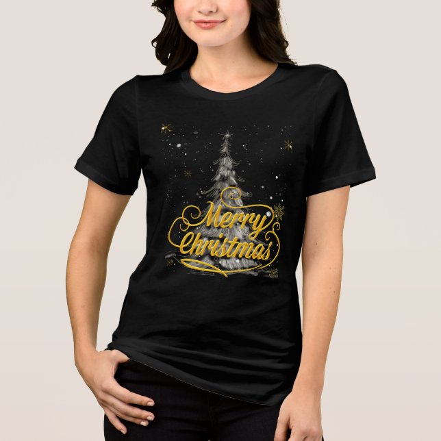 T-shirt En Tri-matière Concise Christmas Caption & Translation (Recto)