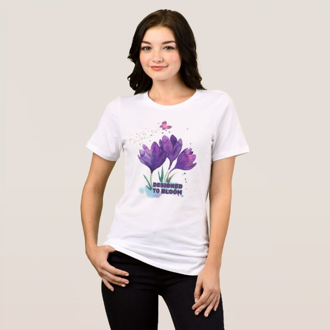 T-shirt En Tri-matière Conçu pour fleurir tendance l ADV-créateurs (Recto plein)