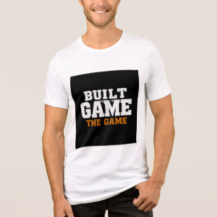 T-shirt En Tri-matière Conçu pour la typographie en gras du jeu